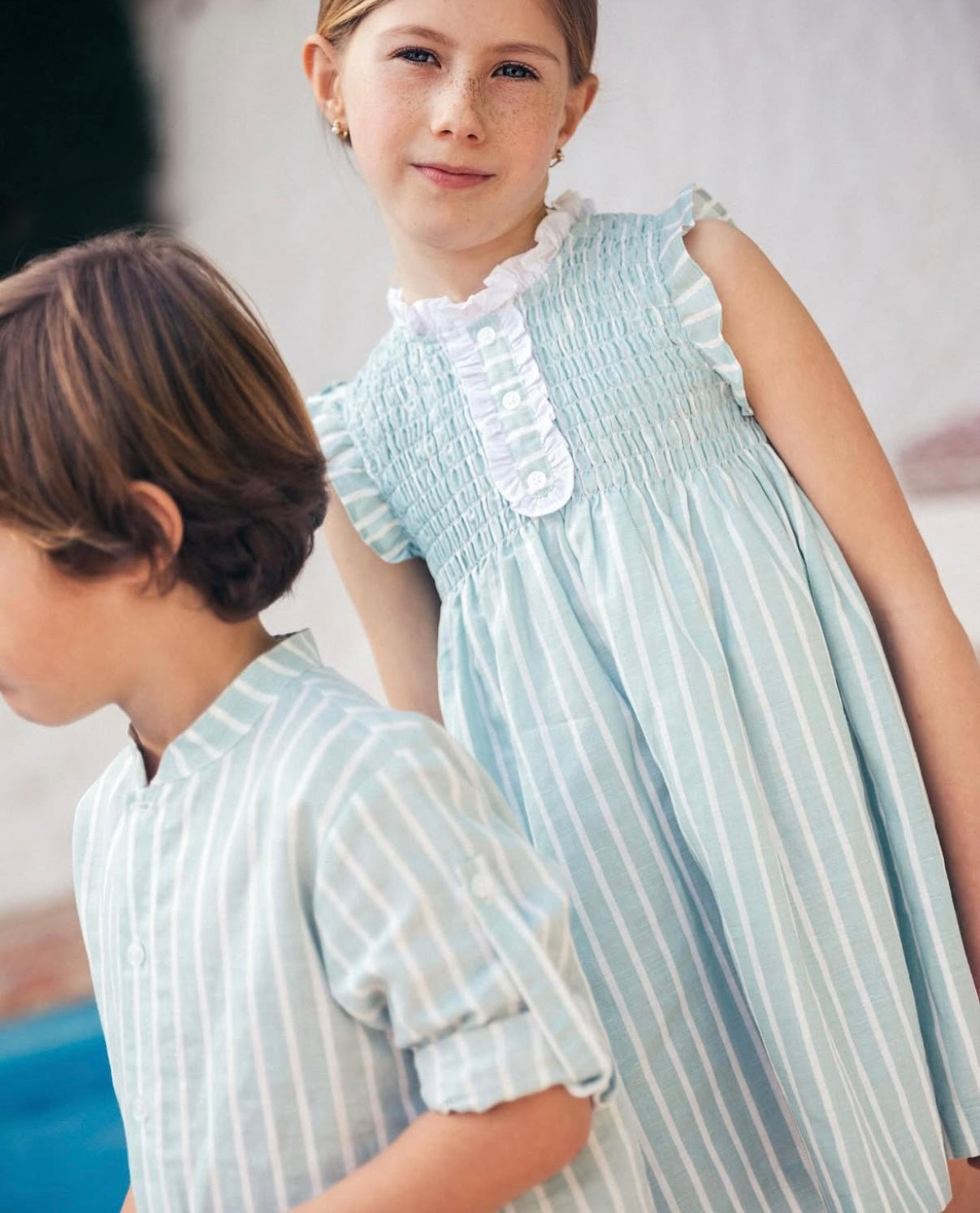 SMOCK GIRL DRESS RAYA TURQUESA