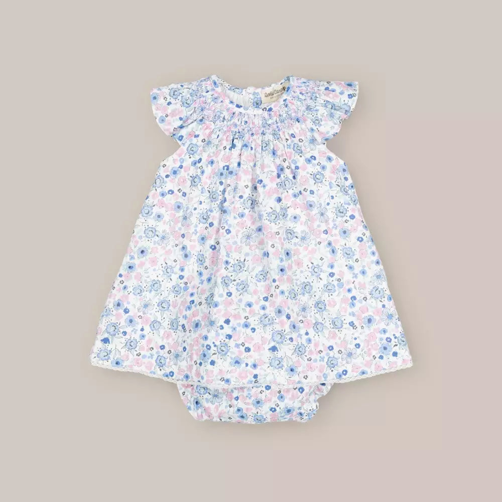 SHORT BABY DRESS AND BLOOMERS SET ANNE