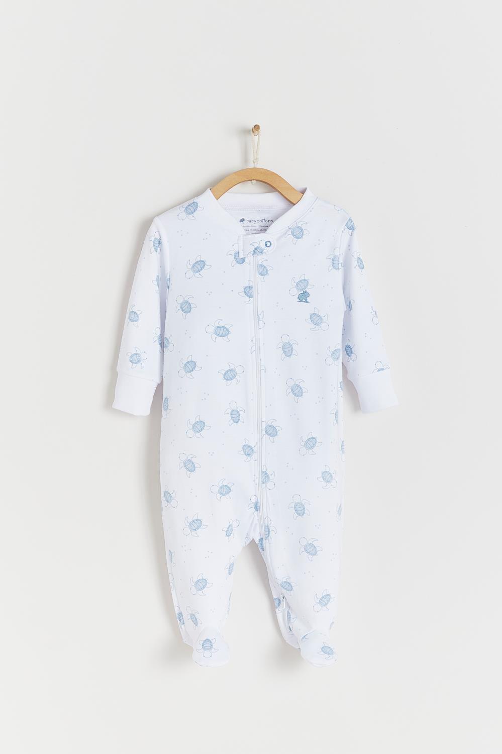 Turtles Zip Footie Pajama
